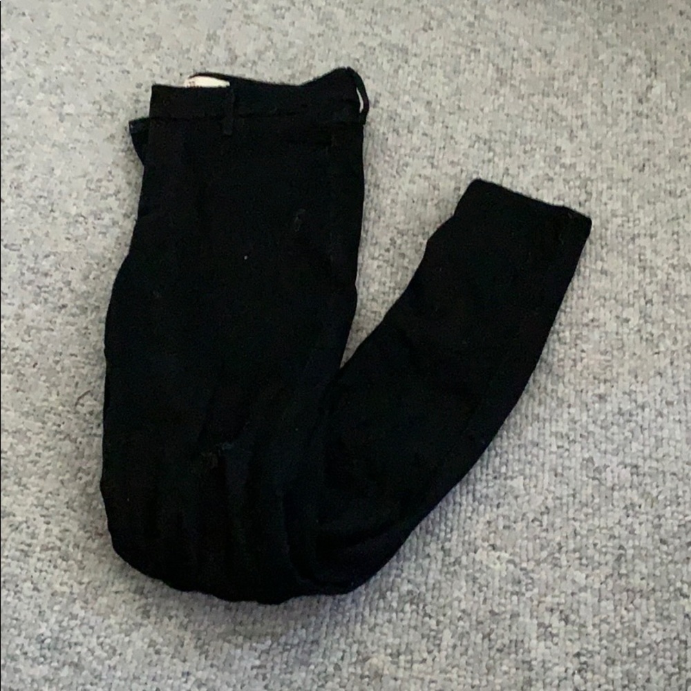 Hollister black ripped jeans